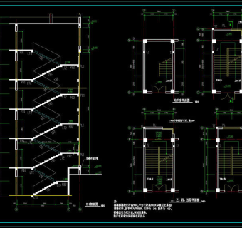 楼梯cad图纸素材