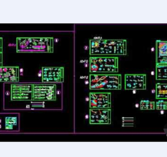 某市半岛景观cad施工设计图