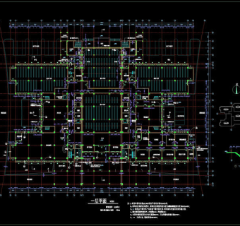 某大学图书馆建筑cad图纸