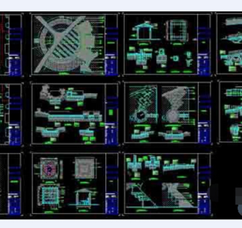 某小广场全套cad设计施工图纸