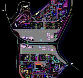 深圳某大型游泳池设计cad方案图纸