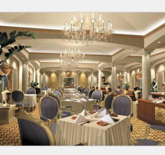 CAD餐饮空间效果图