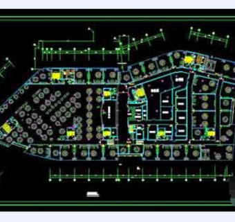 学校大型餐厅cad平面设计施工图