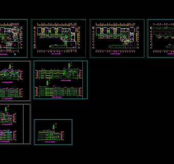 前海花园幼儿园平立面图cad图纸