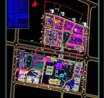 学院规划总CAD图纸