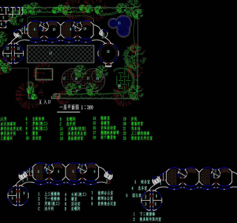 一幼儿园平面设计方案cad图纸