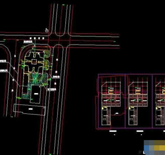 某商务大厦裙楼建筑cad设计施工图