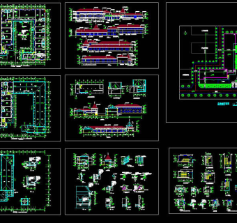 幼儿园全套设计图cad图纸