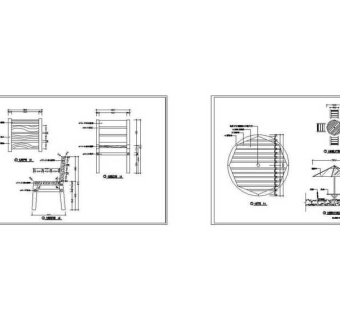 CAD深圳兰溪谷公园景观木家具图纸