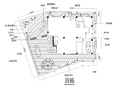 别墅庭院设计CAD图纸