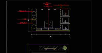 电视背景墙CAD图