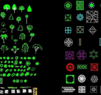 园林设计CAD图块全套