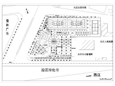 健身广场cad图库