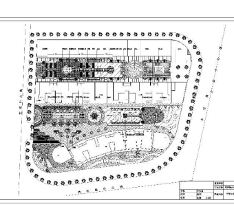 步行街景观CAD图