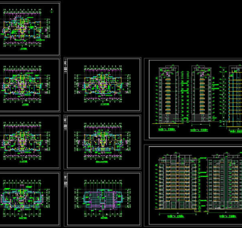 平立剖图cad图纸