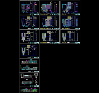 别克4S店建筑图cad图纸