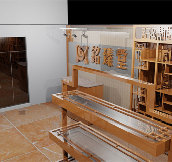 室内店面装修效果图cad