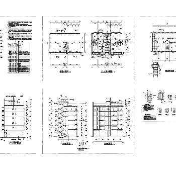 六层商住宅cad图纸