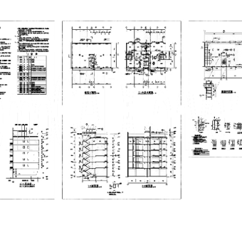 六层商住宅cad图纸