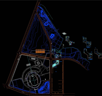 武汉体育中心CAD图纸