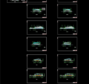 立面剖面天窗CAD图纸