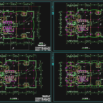 22层平面CAD图纸