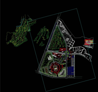 体育中心平面CAD图纸