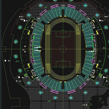 篮球场CAD图纸