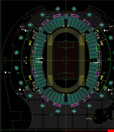 篮球场CAD图纸