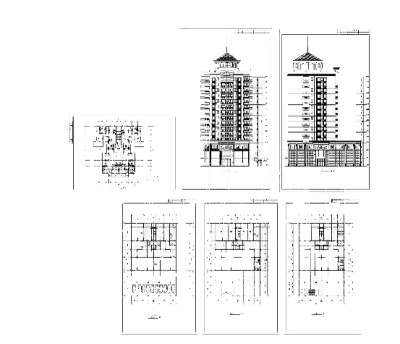 住宅楼方案cad图纸