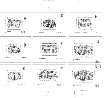 房型带电梯cad图纸