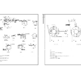旋转楼梯cad图纸