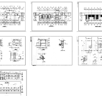 工厂办公楼cad图纸
