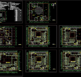 某医院平面施工图CAD图纸