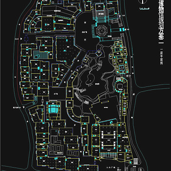 博物馆建筑设计CAD图纸