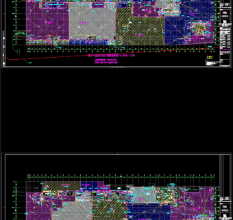 地下室防火分区图CAD图纸