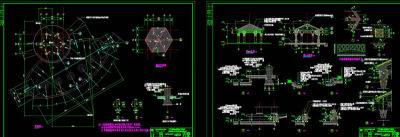 意大利凉亭cad图纸