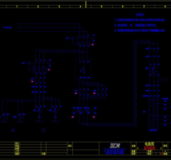 电气工程布置CAD机械图纸