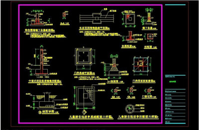 园林结构CAD图纸