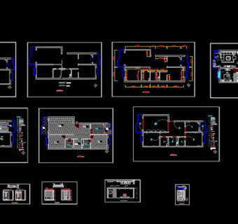 中型户型旧房改造CAD方案图纸