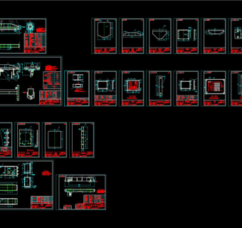 10T电动单梁起重机套图CAD机械图纸