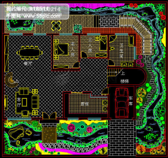 某别墅环境规划CAD图