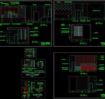 室内施工立面CAD图纸