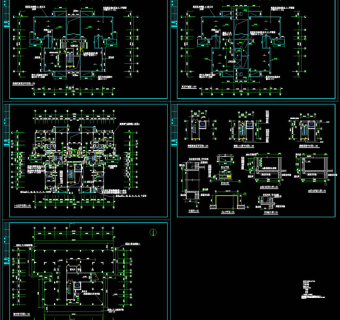 小高层户型平面图CAD图纸