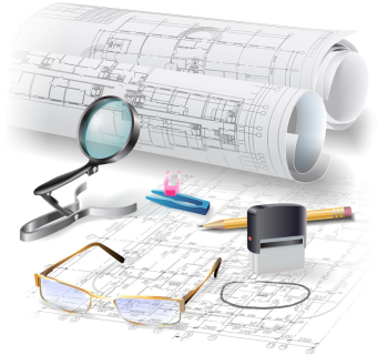 绘画工具和CAD图纸