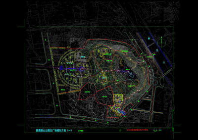 新昌鼓山公园cad图纸