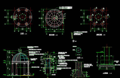 标准罗马亭cad图纸