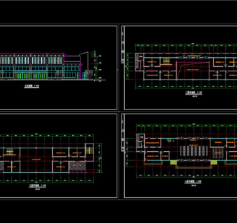 汽车站建筑图CAD图纸