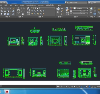 电视墙CAD