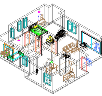 三维房间CAD图纸